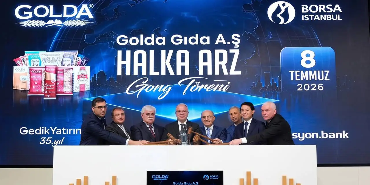 Bu kez gong 'Gold Gıda' için çaldı