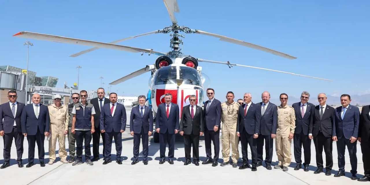 Türkiye’den KKTC’ye yangınla mücadele desteği... Söndürme helikopteri göreve başladı