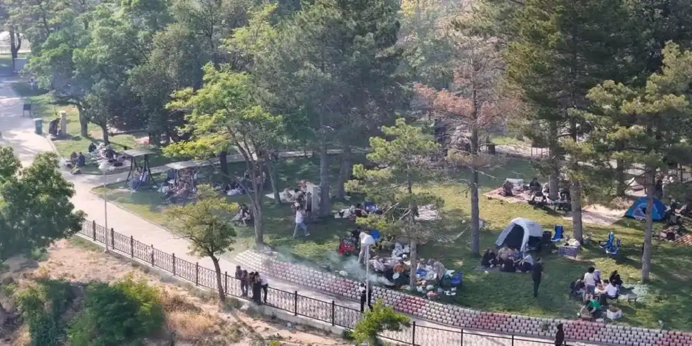 Sarımsaklı Barajı Mesire Alanı'na Kayserililerden tam not