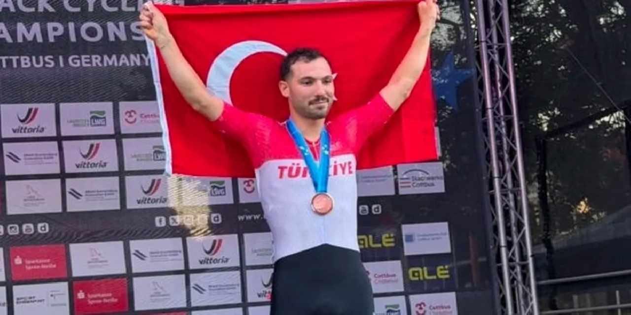 Konya Büyükşehirli milli bisikletçi Avrupa'da zirvede