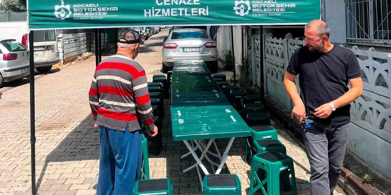 Kocaeli Büyükşehir’den acıyı paylaşan yükü hafifleten hizmet