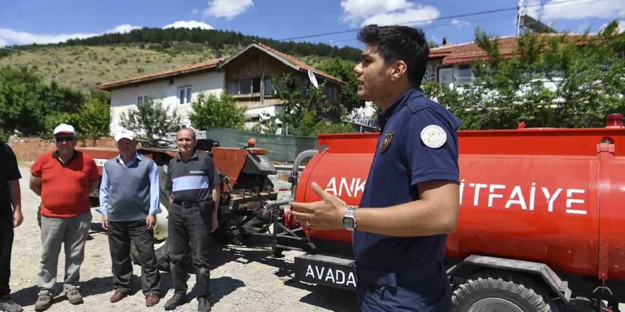 Ankara'da kırsala 80 yeni yangın tankeri