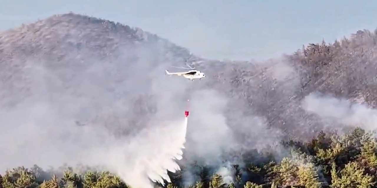 Muğla Milas'taki yangın büyük ölçüde kontrol altında