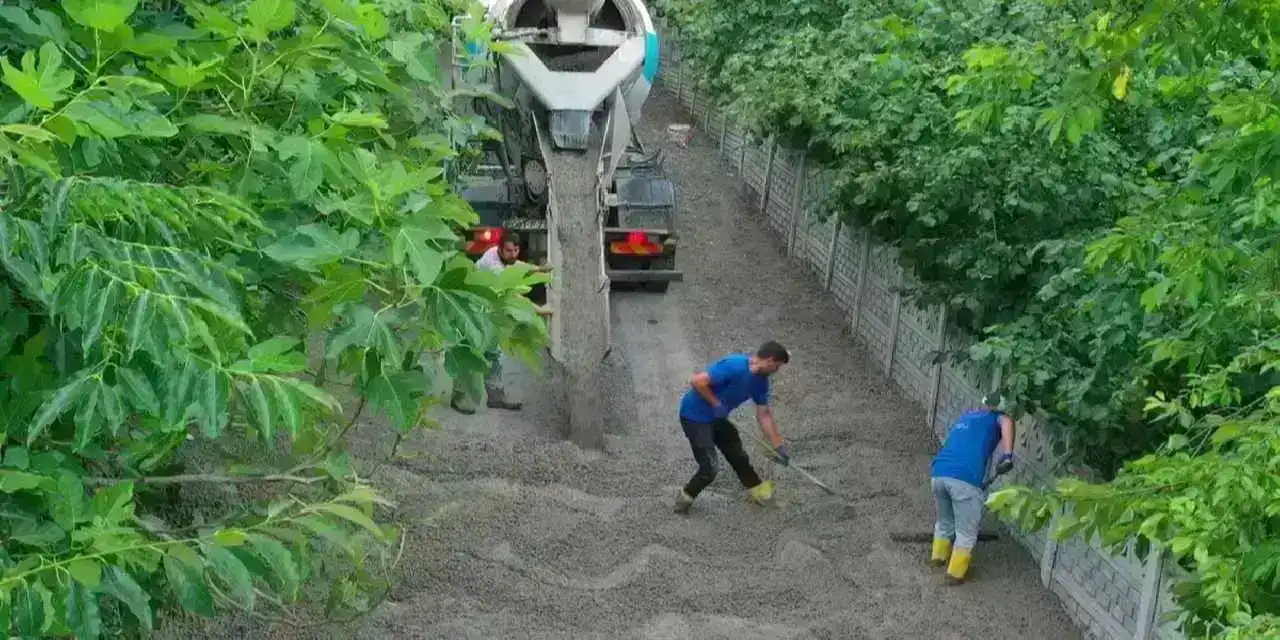 Ordu Ünye Hanyanı Mahallesi’ne beton yol