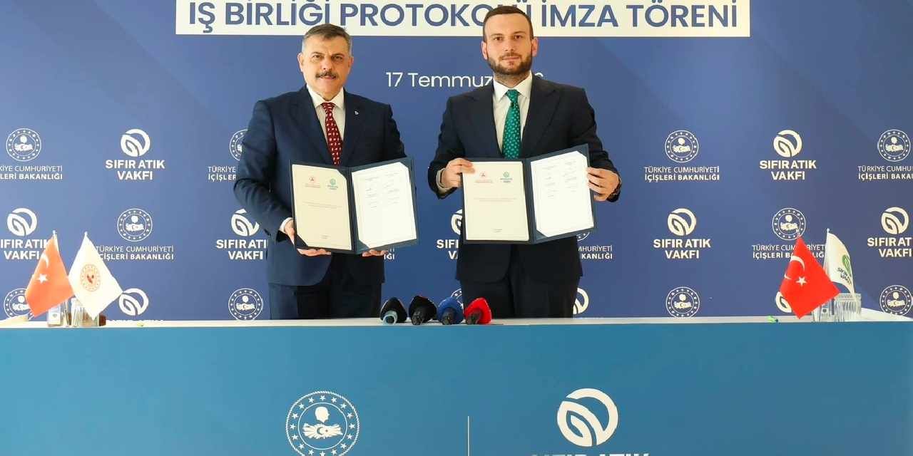 İçişleri Bakanlığı ile Sıfır Atık Vakfı arasında çevre için iş birliği protokolü