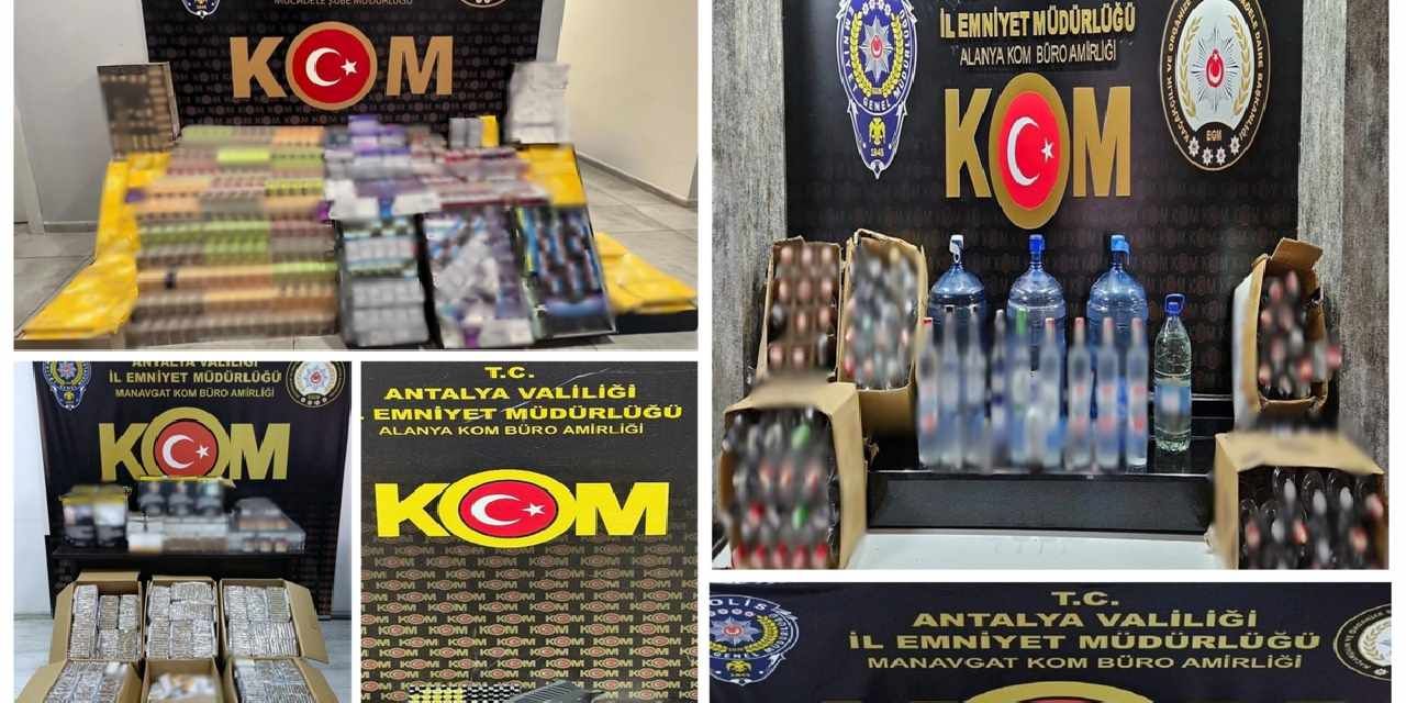 Antalya’da kaçakçılık operasyonları... 19 şüpheliye adli işlem
