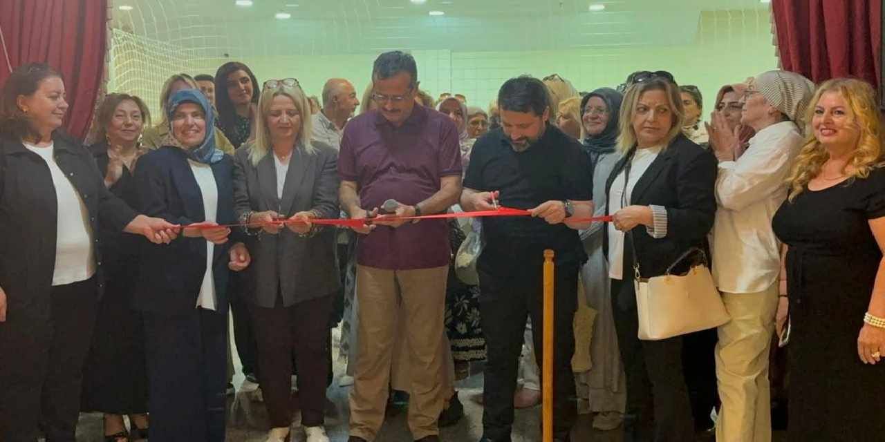 Trabzon’da kursiyerlerin eserleri yoğun ilgi gördü