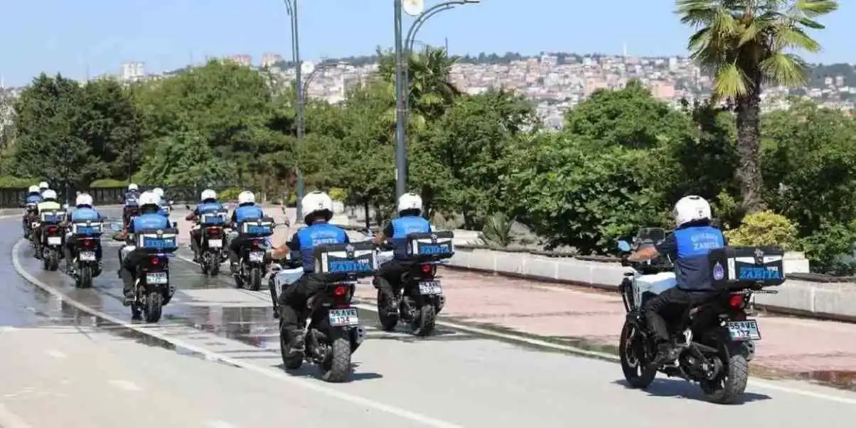Samsun’da motosikletli zabıta dönemi