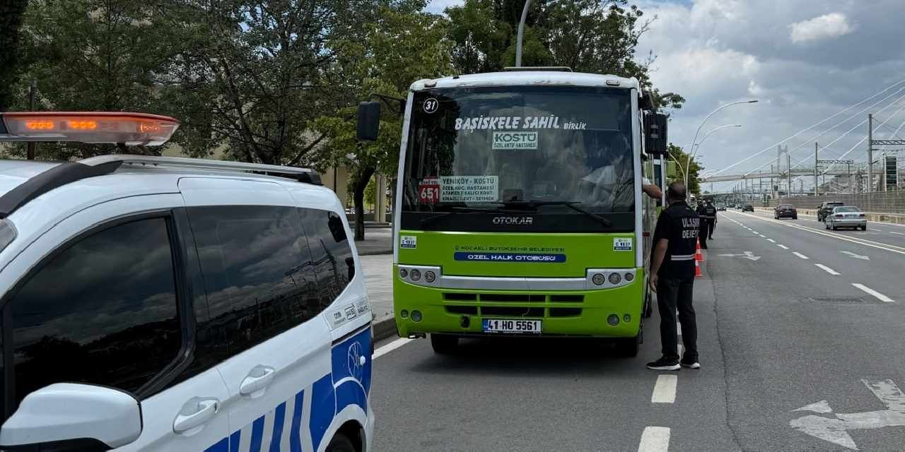Kocaeli’de halk otobüslerinde klima denetimi