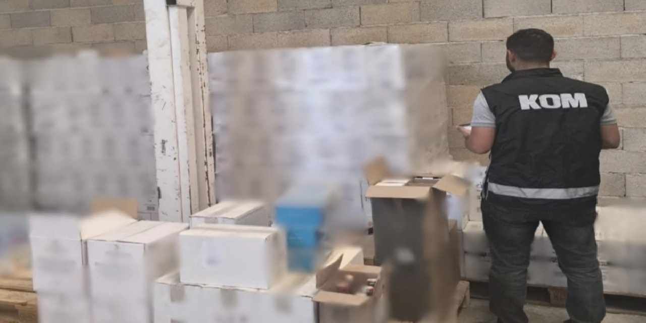 Antalya’da binlerce kaçak içki ve tütün ürünü ele geçirildi