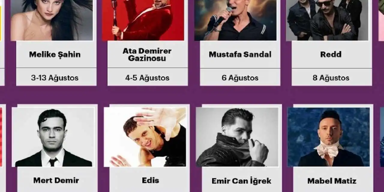 Harbiye Açık Hava'da ağustosta müzik ziyafeti