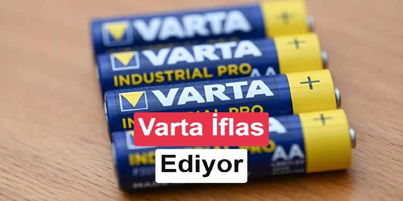 Alman pil ve akü üreticisi Varta iflas başvurusunda bulundu