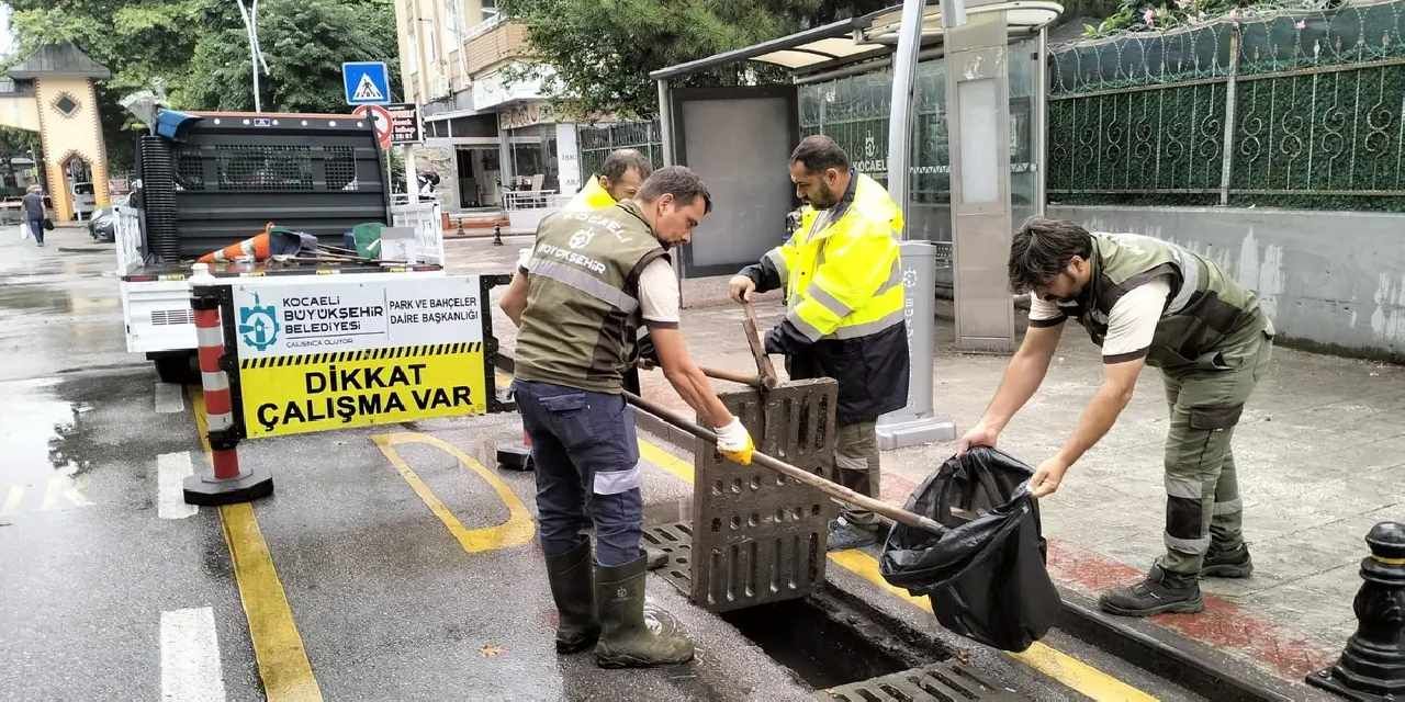 Kocaeli Büyükşehir kuvvetli sağanak sınavını başarıyla geçti
