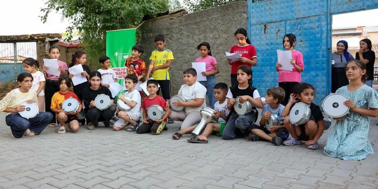 Diyarbakır Gezici Müzik Atölyesi’yle çocuklar konsere hazırlanıyor