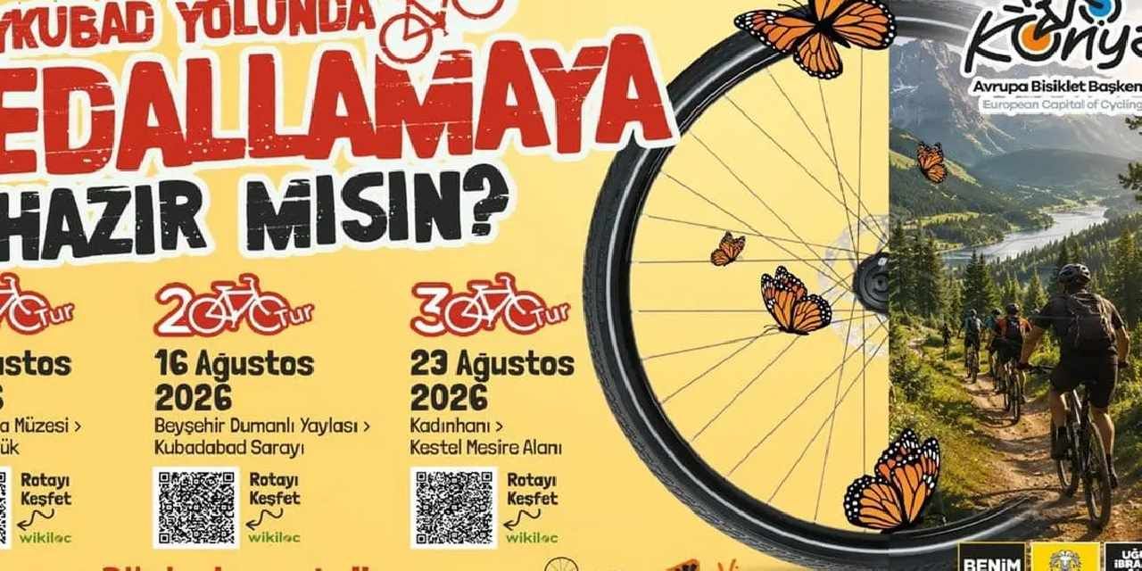 Konya’da bisiklet turları ağustos ayında da devam edecek