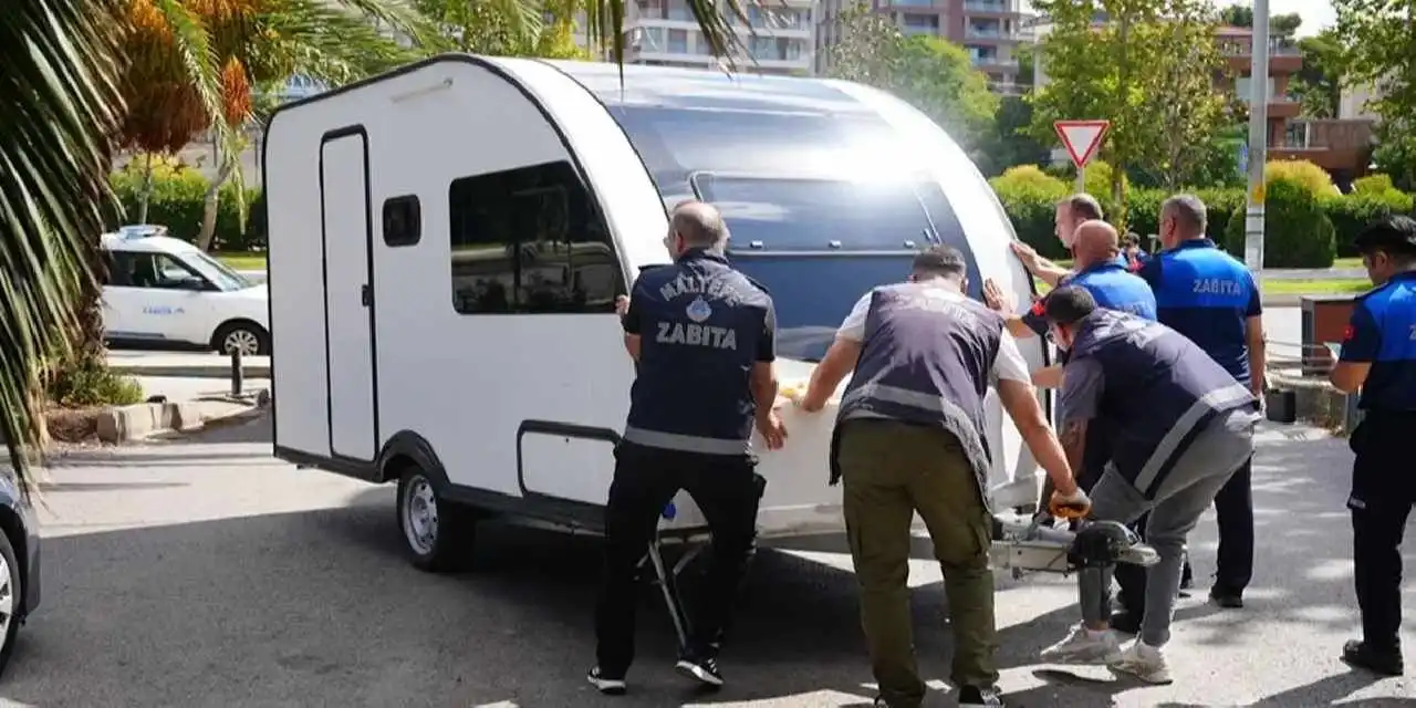 Maltepe sahilinde karavan denetimleri