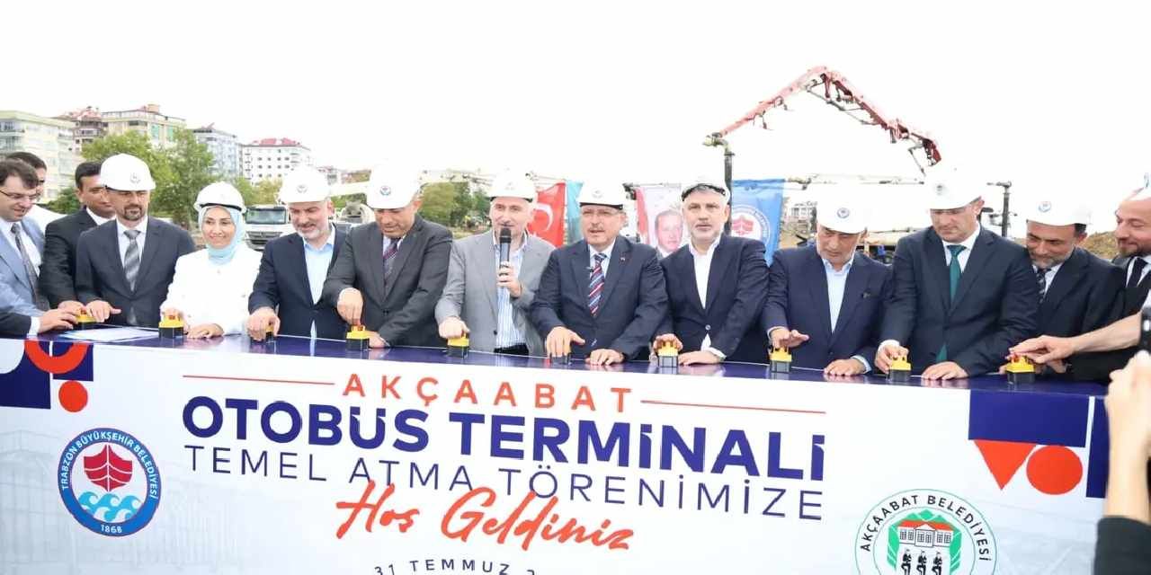 Akçaabat Otogarı'nın temeli atıldı