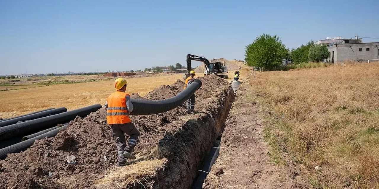 Diyarbakır Bağıvar’a 3 kilometrelik yeni kanalizasyon hattı