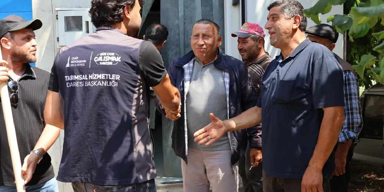 İzmir Büyükşehir tarım üreticisinin imdadına yetişti