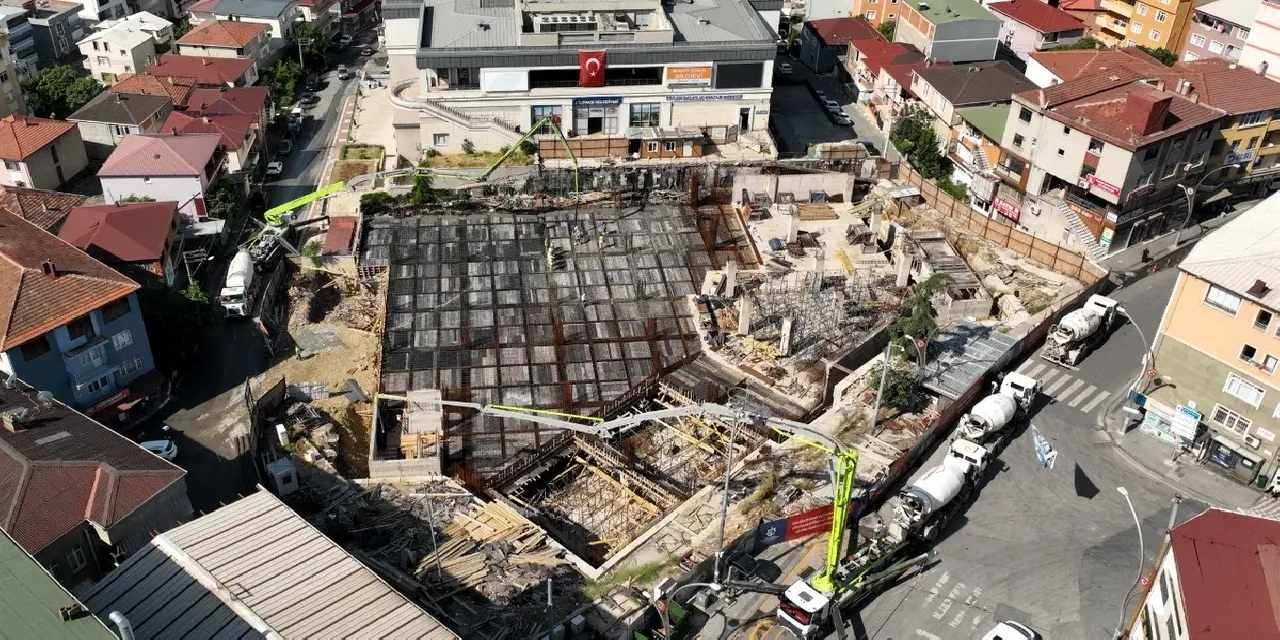 Kocaeli'de Dilovası Kent Meydanı hızlandı