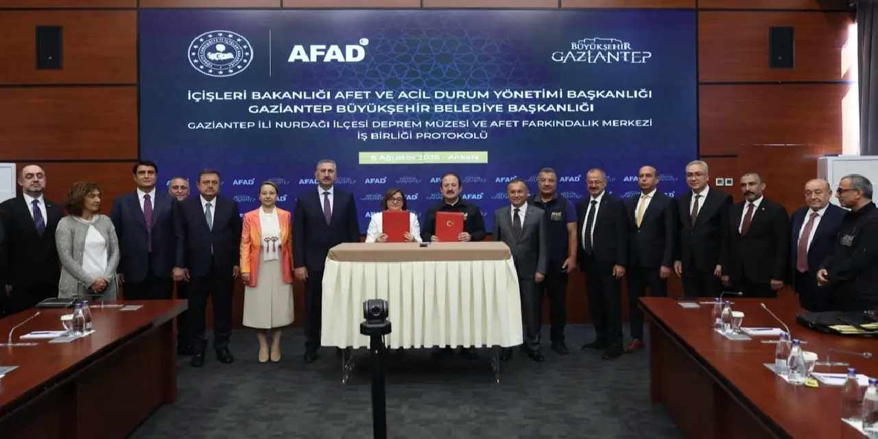 Gaziantep Nurdağı Deprem Müzesi ve Afet Farkındalık Merkezi için iş birliği