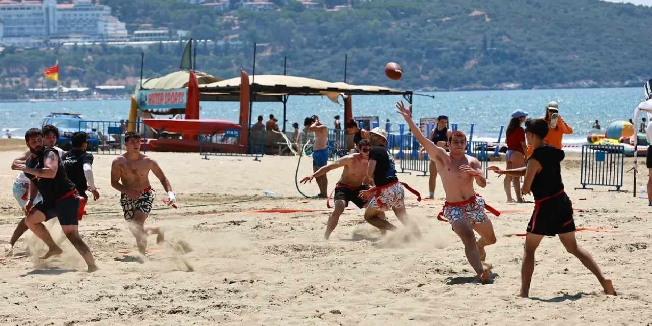 Pamucak Sahili’nde spor şöleni