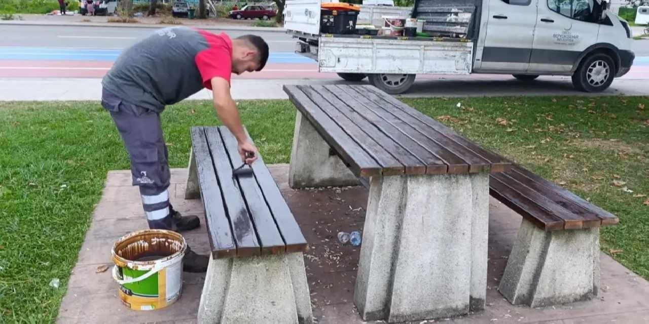 Ordu’da kent mobilyaları yenileniyor