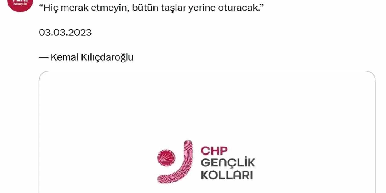 CHP Gençlik Kolları, YENİ Parti'nin ele geçirdiği X hesabını geri aldı!