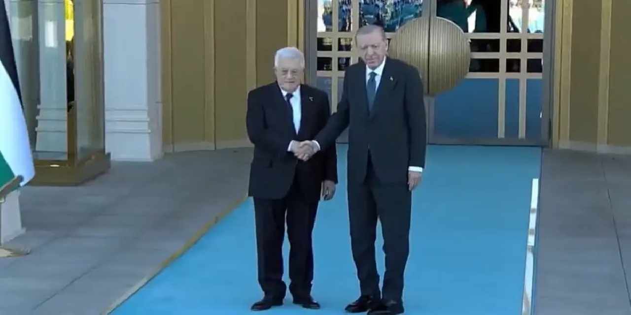 Filistin Devlet Başkanı Mahmud Abbas Başkent'te