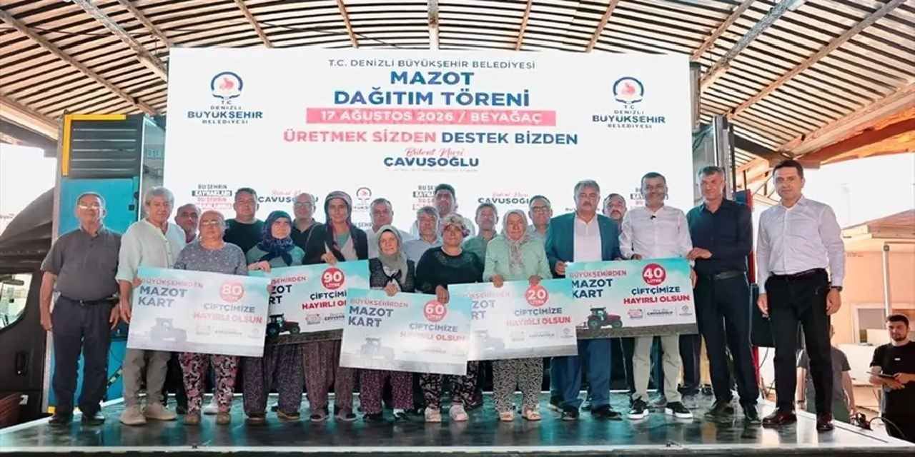 Denizli'de üreticiye mazot desteği
