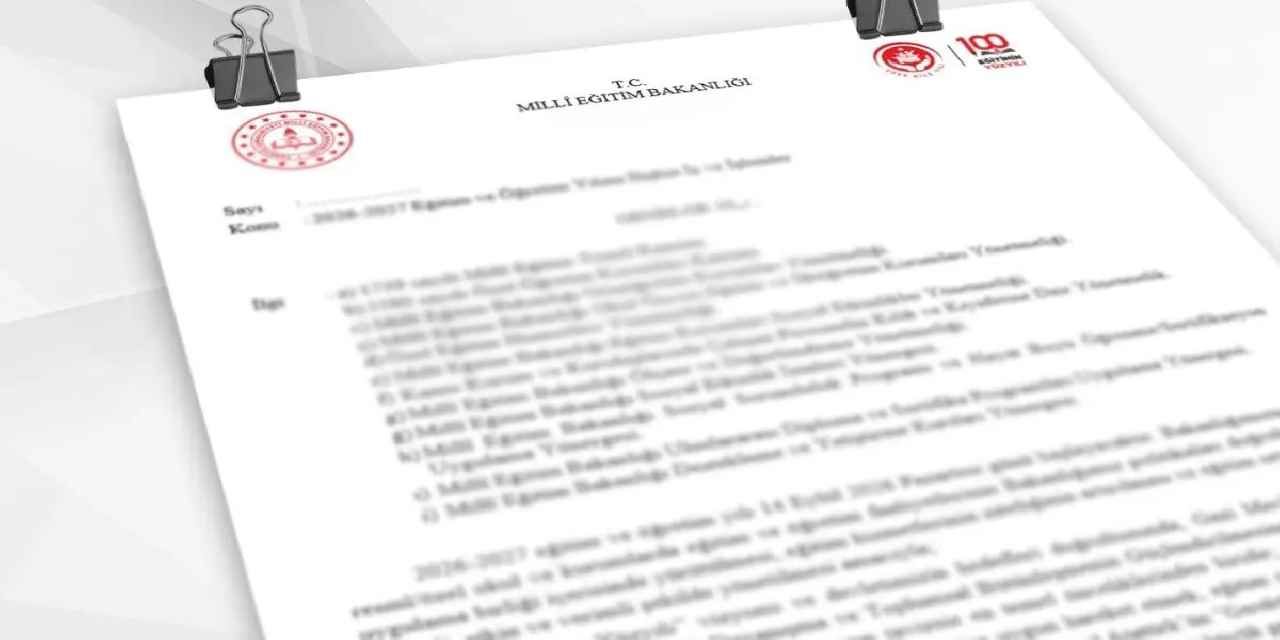 Eğitimde yeni dönem yol haritası netleşti... Genelge illere gönderildi