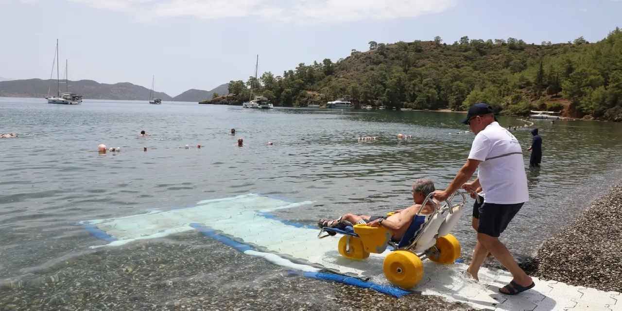 Muğla’da engelsiz deniz keyfi