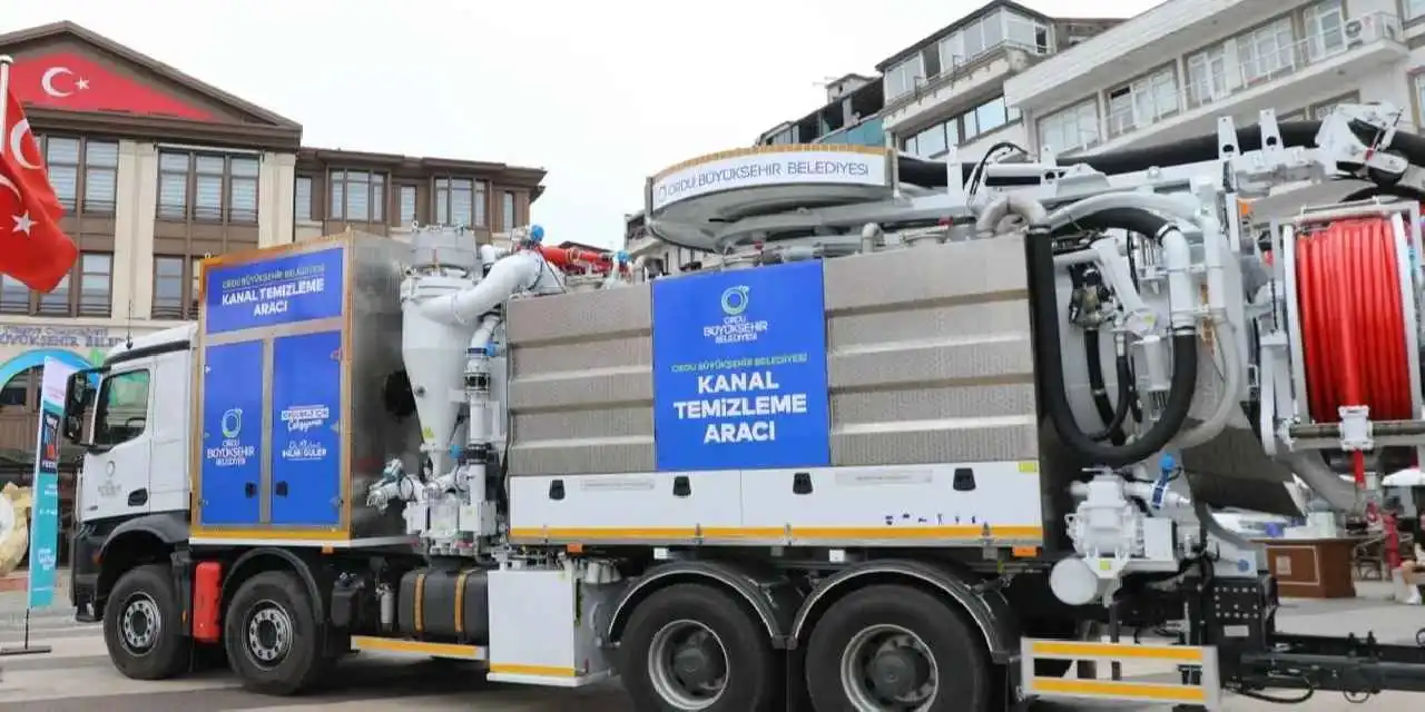 Ordu’da Su Geri Dönüşümlü Komine Kanal Aracı hizmete girdi