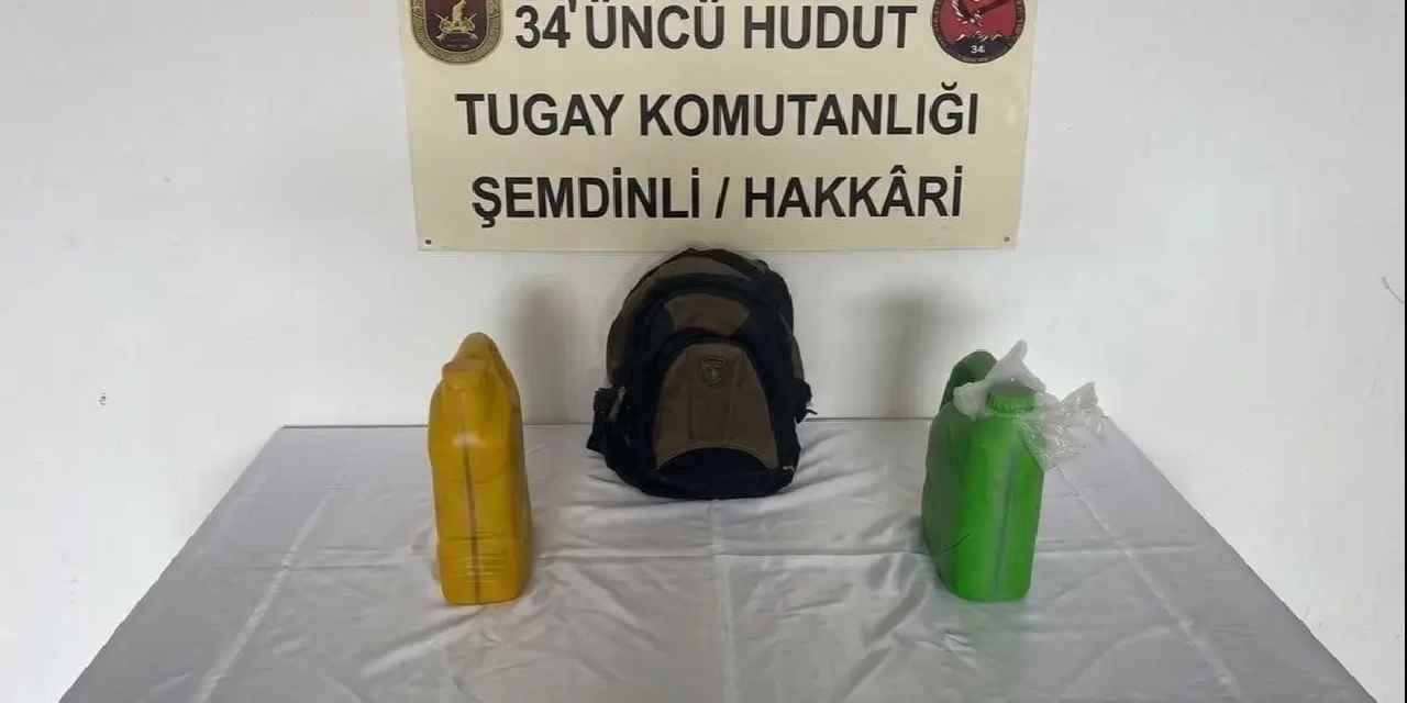 Hakkâri hudut hattında 8 kilo uyuşturucu ele geçirildi