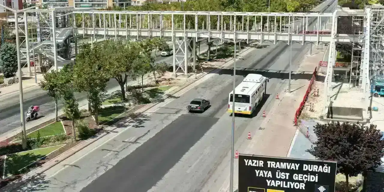 Konya'da o yaya üst geçidinin yapımı son aşamaya geldi