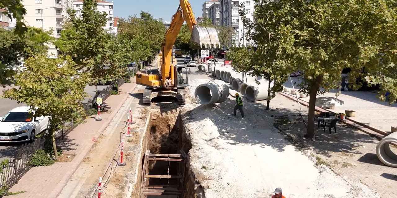 Konya'da Rauf Denktaş Caddesi'ne altyapı takviyesi