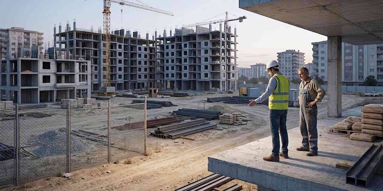 İnşaat sektörü 14 çeyrek sonra yüzde 1,9 küçüldü