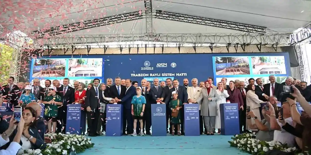 Trabzon’da raylı sistem için butona basıldı!