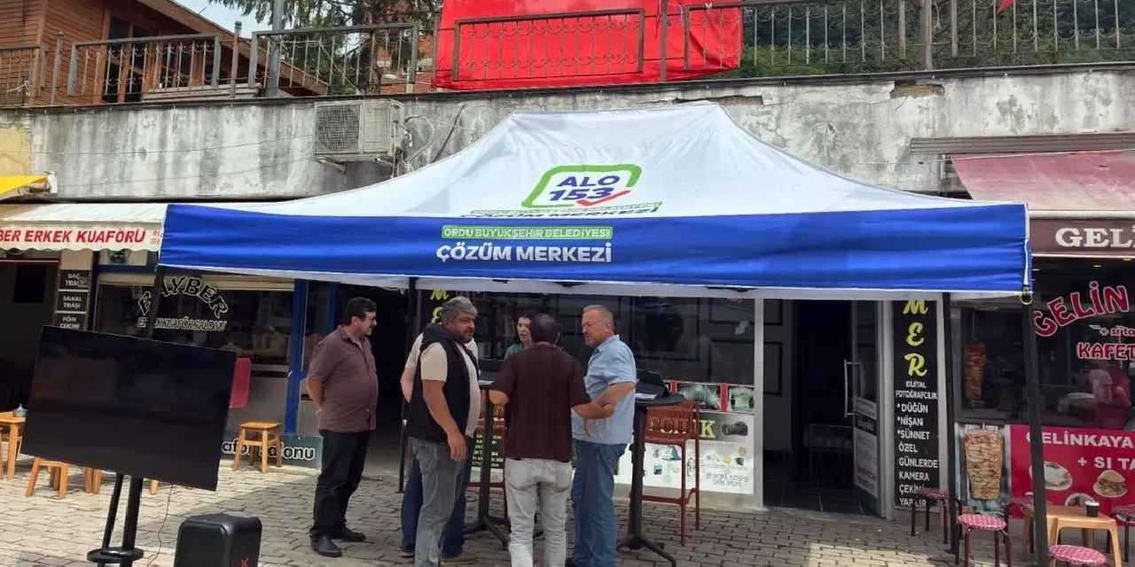 Ordu’da 153 Çözüm Merkezi Çamaş’ta vatandaşlarla buluştu