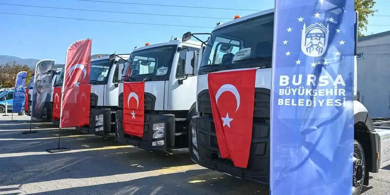 Bursa’da BUSKİ’ye 156 Milyonluk Yeni Araç Filosu