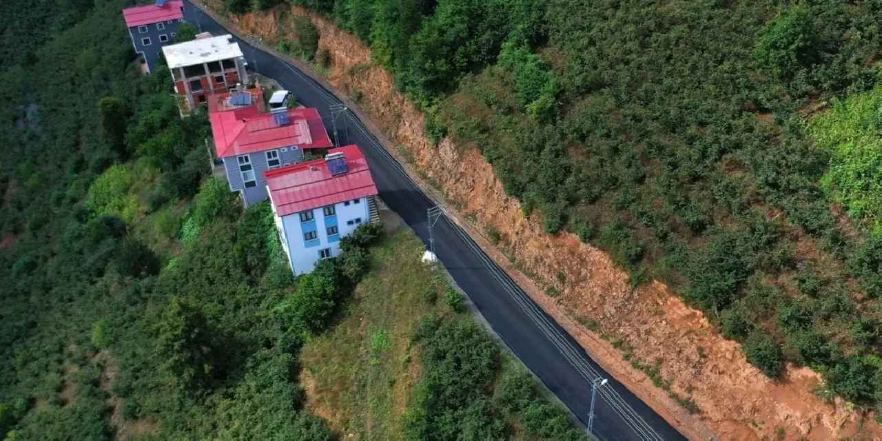 Ordu Mesudiye’de yol çalışmaları tamamlandı