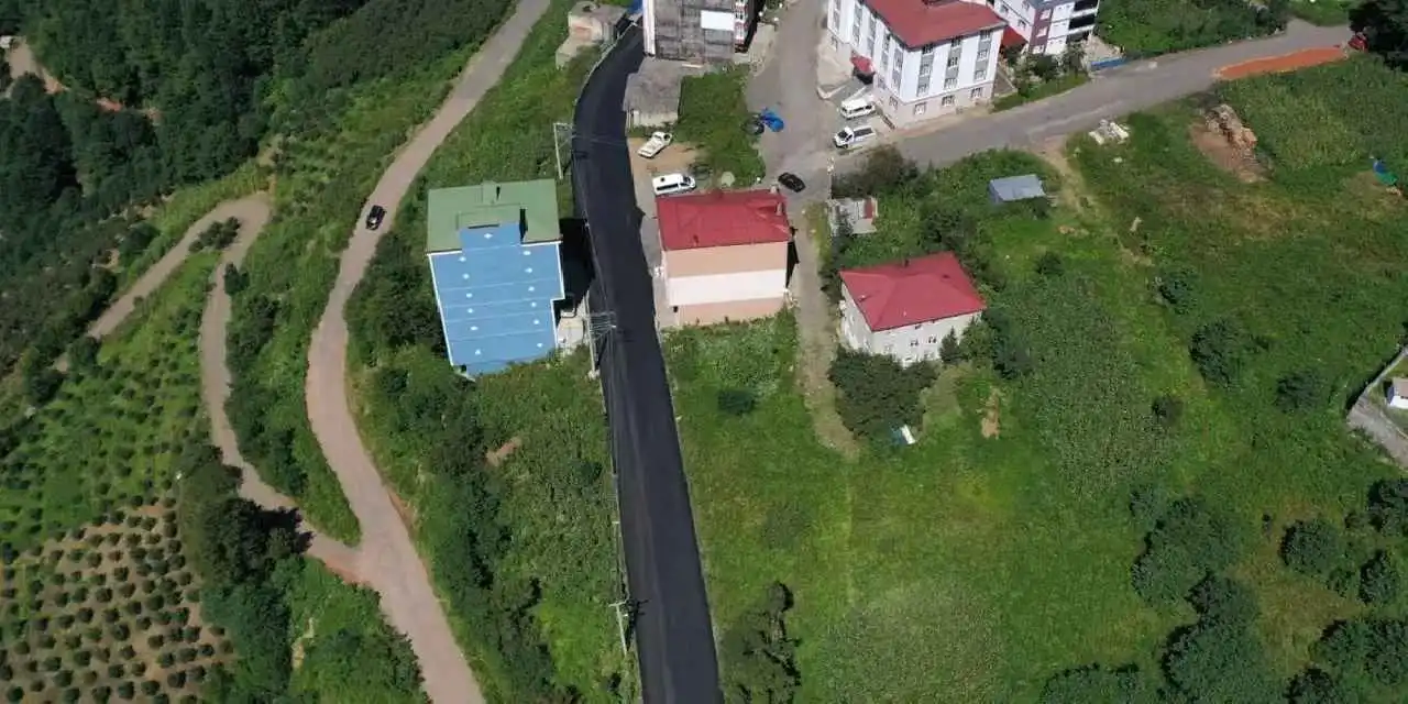 Ordu’da ulaşım konforu yeni asfaltlamayla artıyor