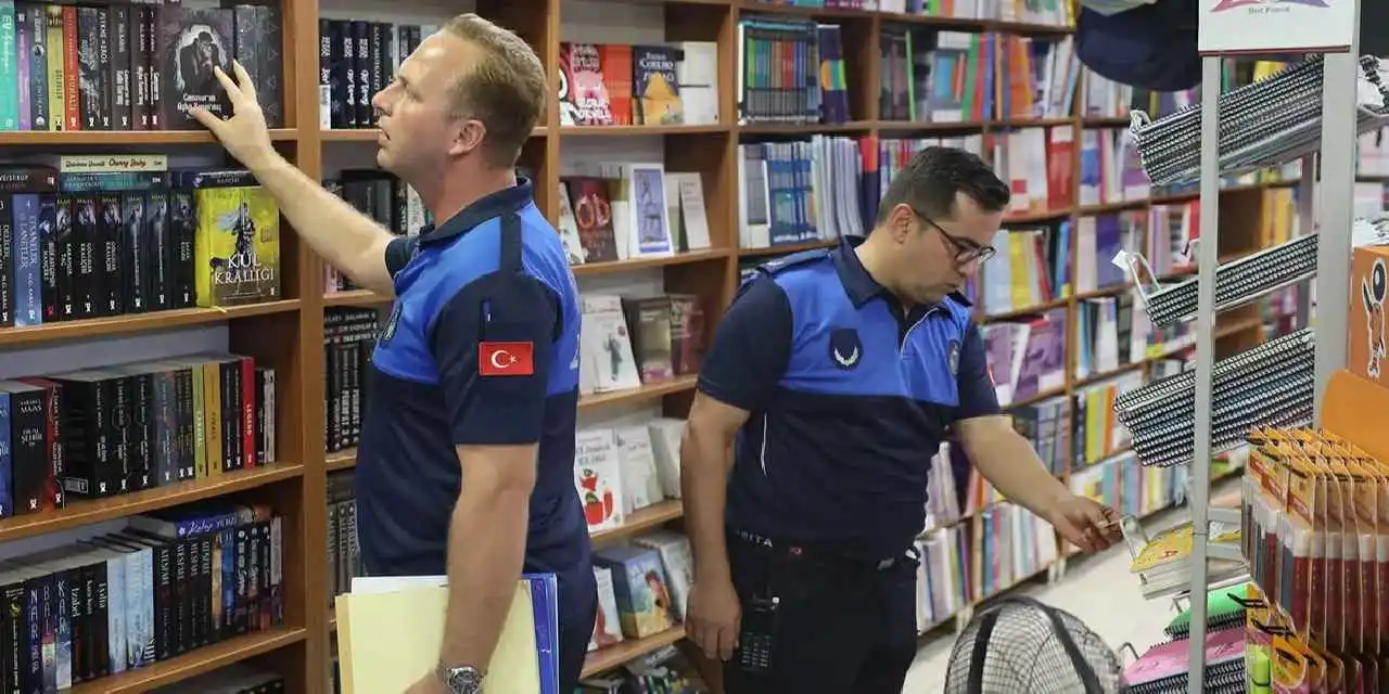 Sakarya Zabıtası okul öncesi kırtasiye denetiminde
