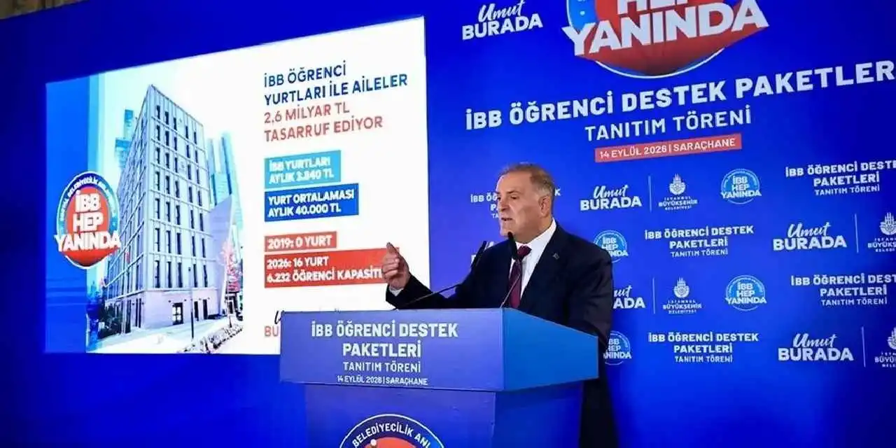 İstanbul Büyükşehir'den öğrencilere 8,7 milyar liralık destek paketi
