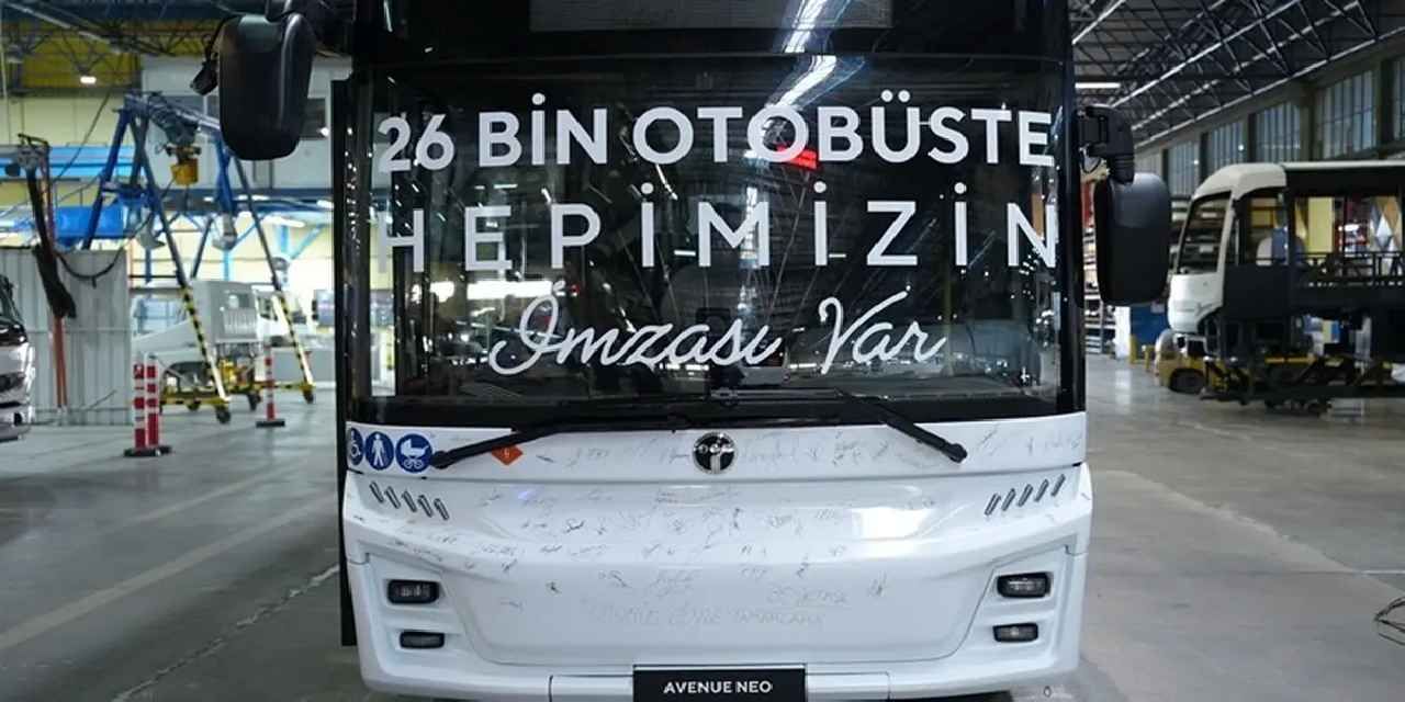 TEMSA’nın 26 bininci otobüsü banttan indi