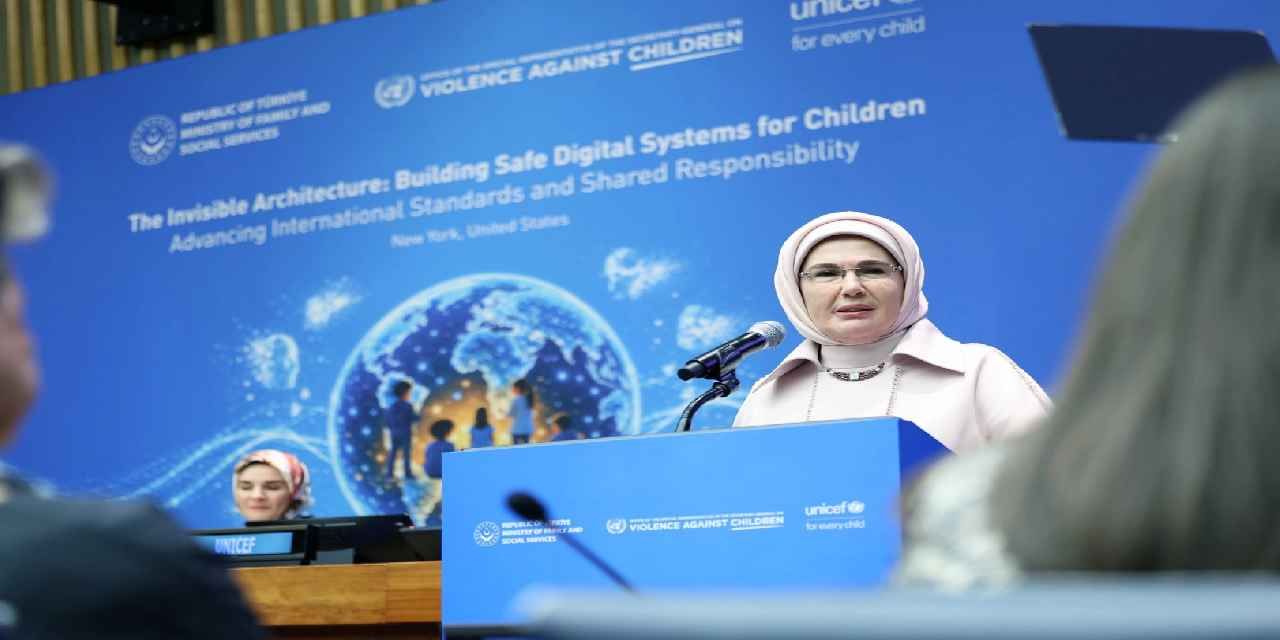 Emine Erdoğan: Çocukların dijital güvenliği için küresel iş birliği şart