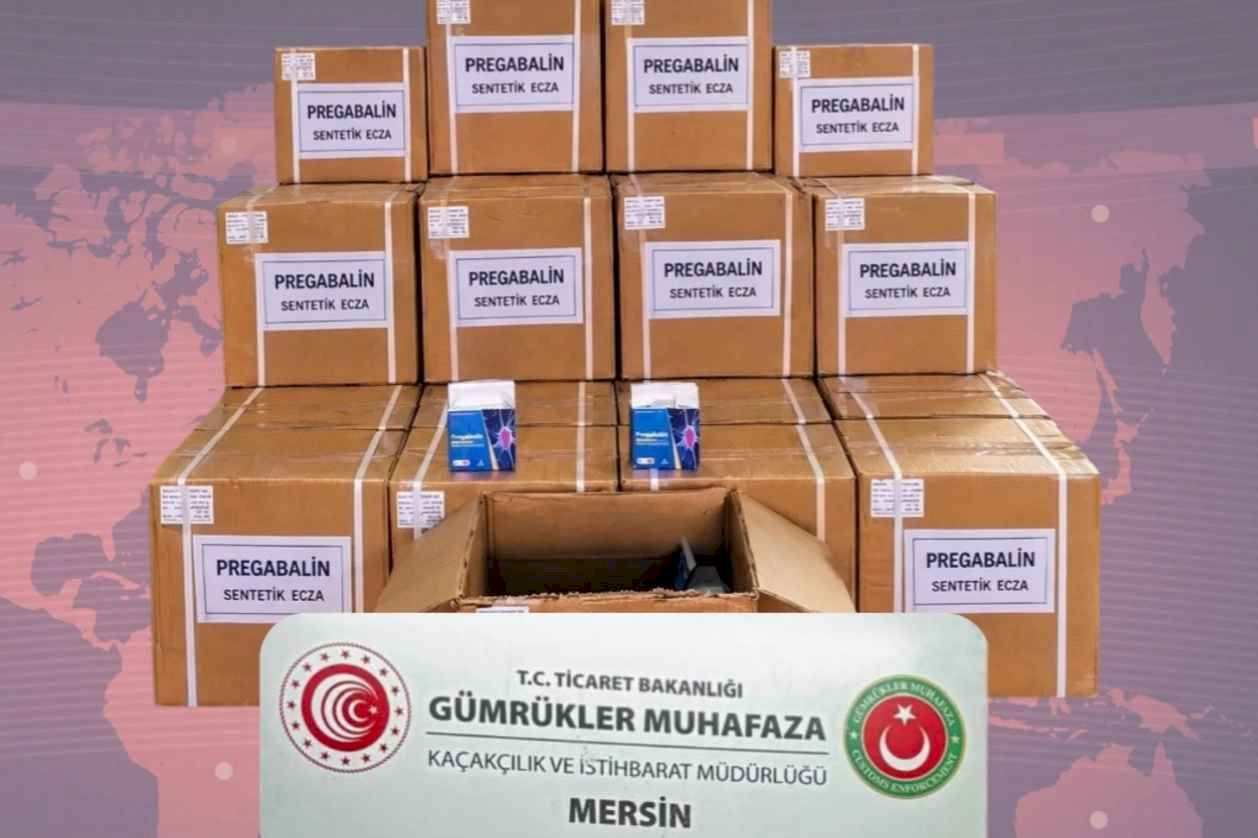 Mersin’de 3 ayrı operasyon! 1 ton 716 kilo pregabalin ele geçirildi
