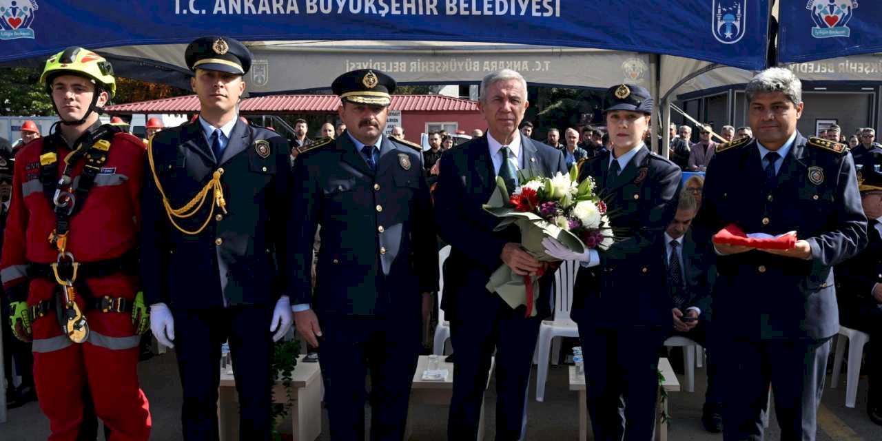 Ankara İtfaiyesinde 100 personel asil memur oldu