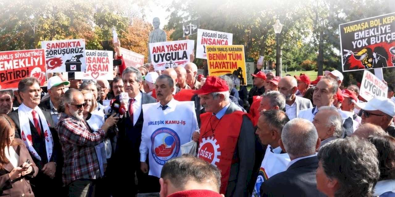 Ankara'daki eylemde intihar eden emekli kurtarılamadı