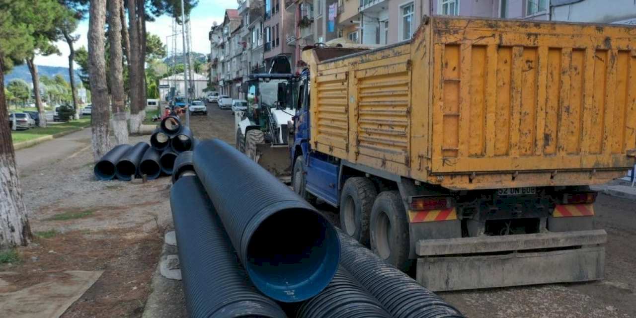 Ordu Perşembe'de 3.500 Metrelik Altyapı Çalışması